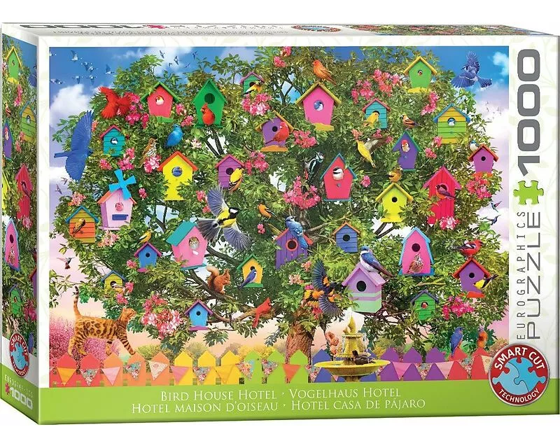 Puzzle 1000 Teile - Vogelhaus Hotel