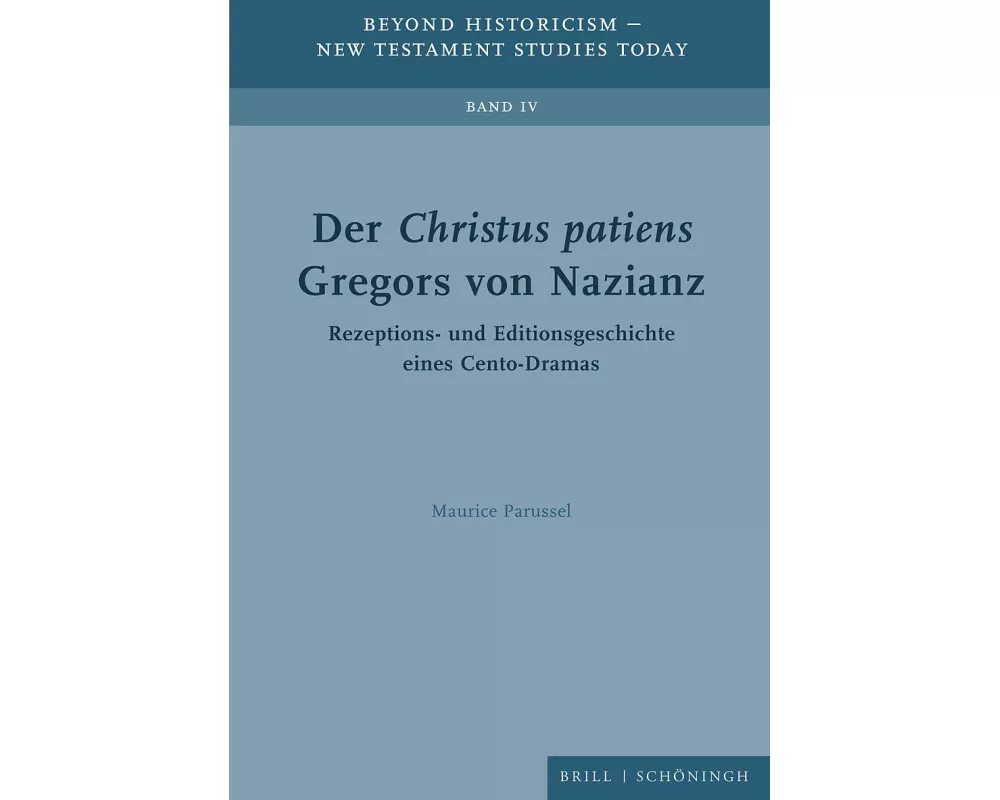 Der Christus patiens Gregors von Nazianz
