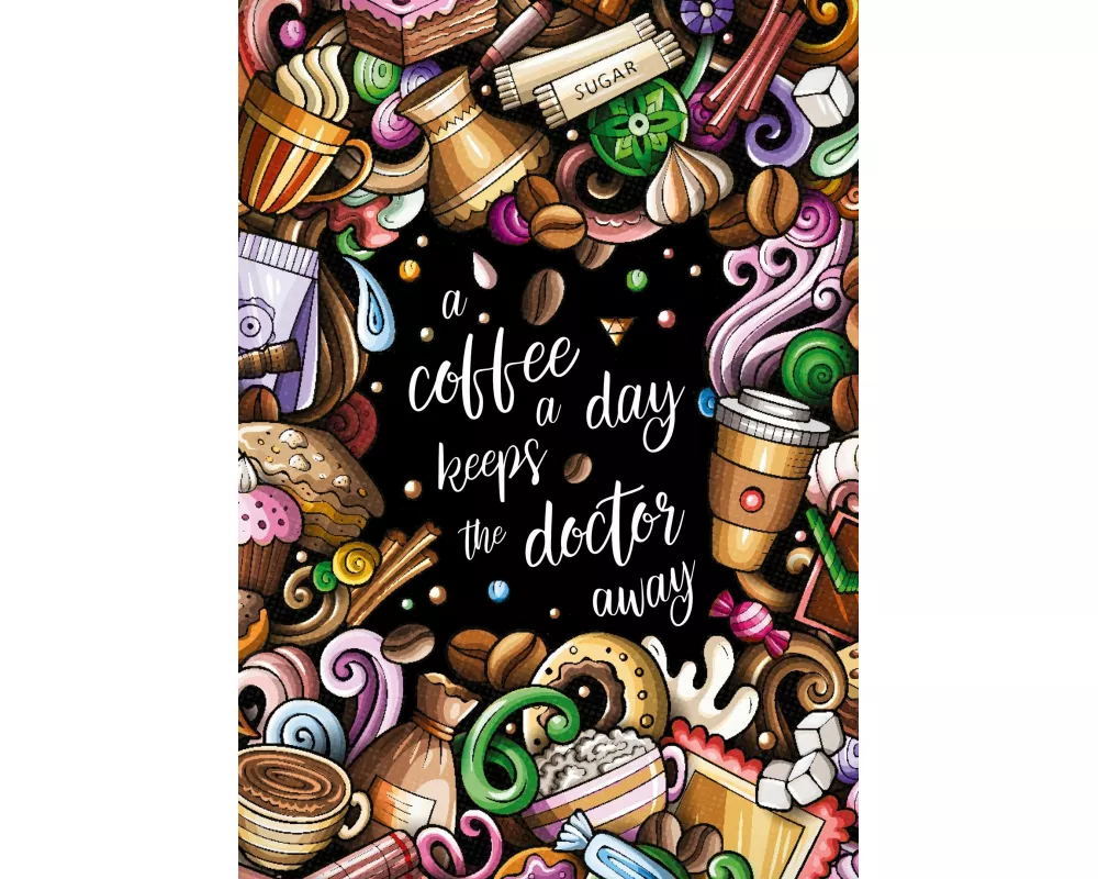 A Coffee a Day Keeps the Doctor Away - Das entspannende Malbuch für Kaffee-Liebhaber
