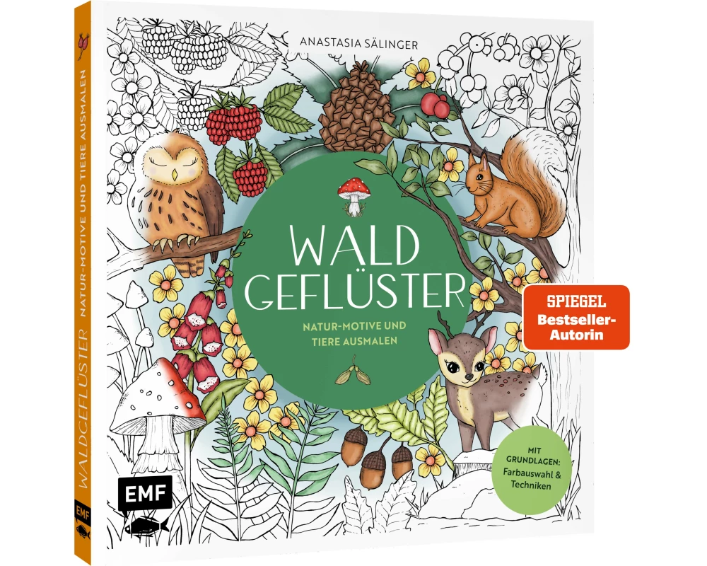 Waldgeflüster – Natur-Motive und Tiere ausmalen