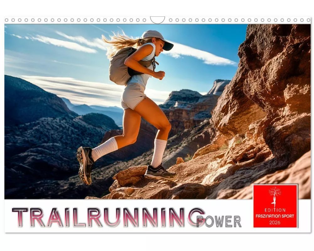 Trailrunning Power (Wandkalender 2026 DIN A3 quer), CALVENDO Monatskalender