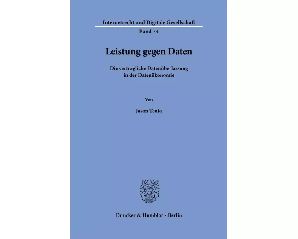 Leistung gegen Daten Bd. 74