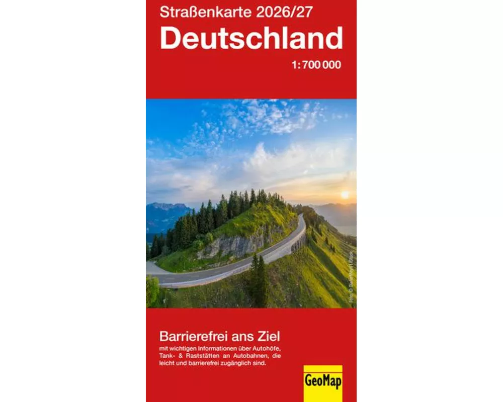 Straßenkarte Deutschland 2026/27