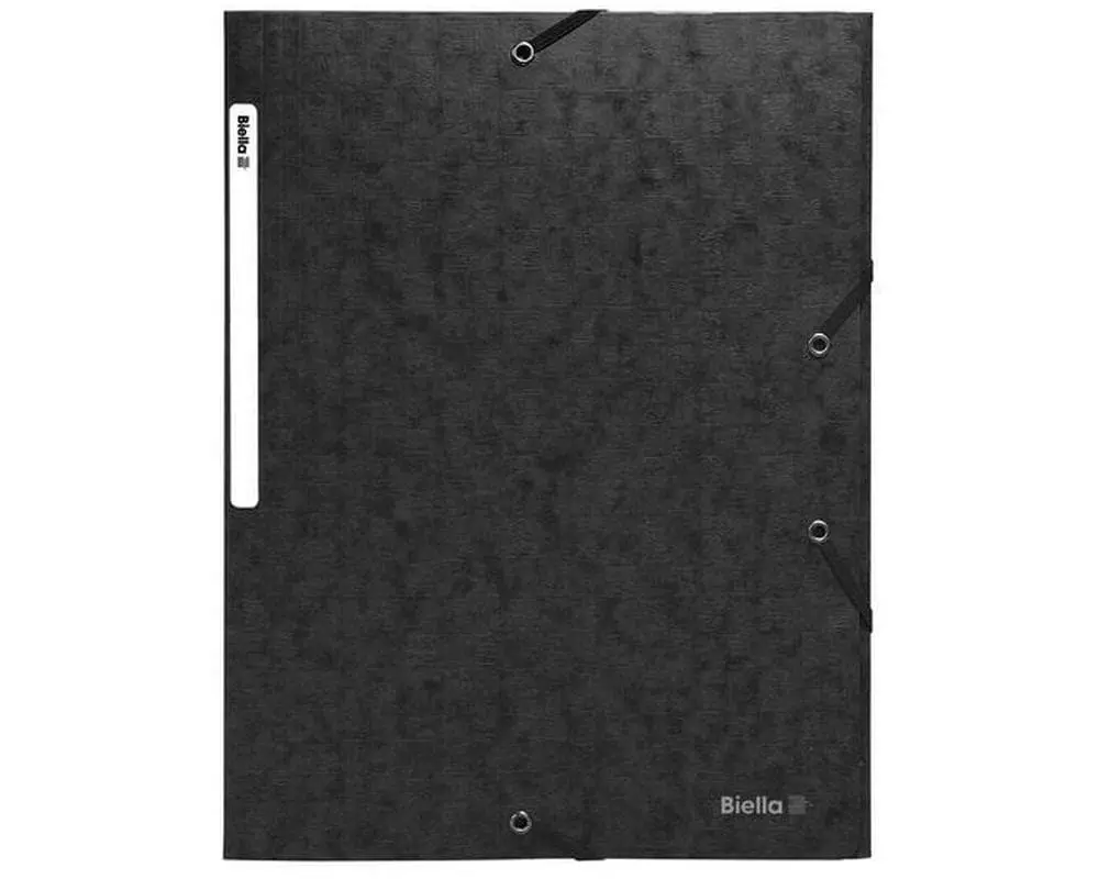 Biella Gummibandmappe A4 Schwarz