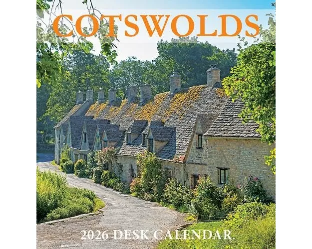Cotswolds Mini Desktop Calendar - 2026