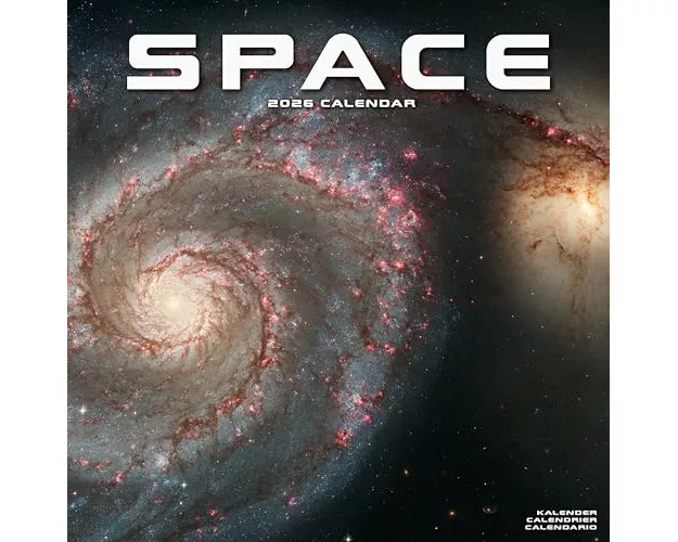 Space Calendar 2026 Square Wall Calendar - 16 Month