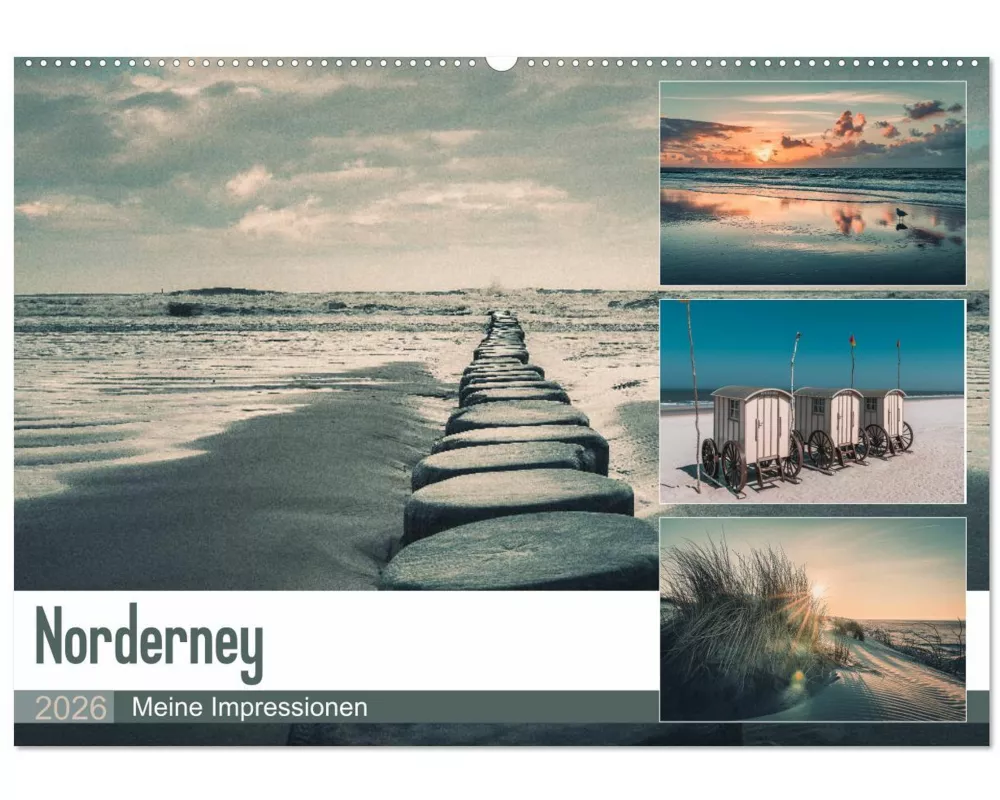 Mein Jahr auf Norderney (Wandkalender 2026 DIN A2 quer), CALVENDO Monatskalender