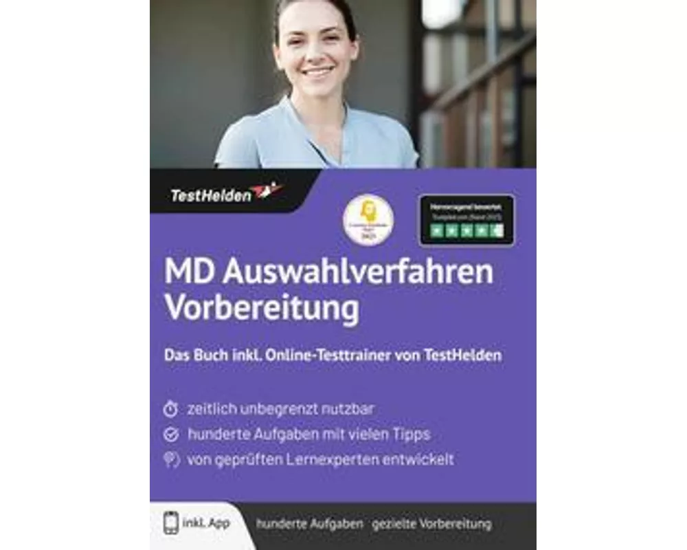 MD Auswahlverfahren Vorbereitung: Das Buch inkl. Online-Testtrainer von TestHelden