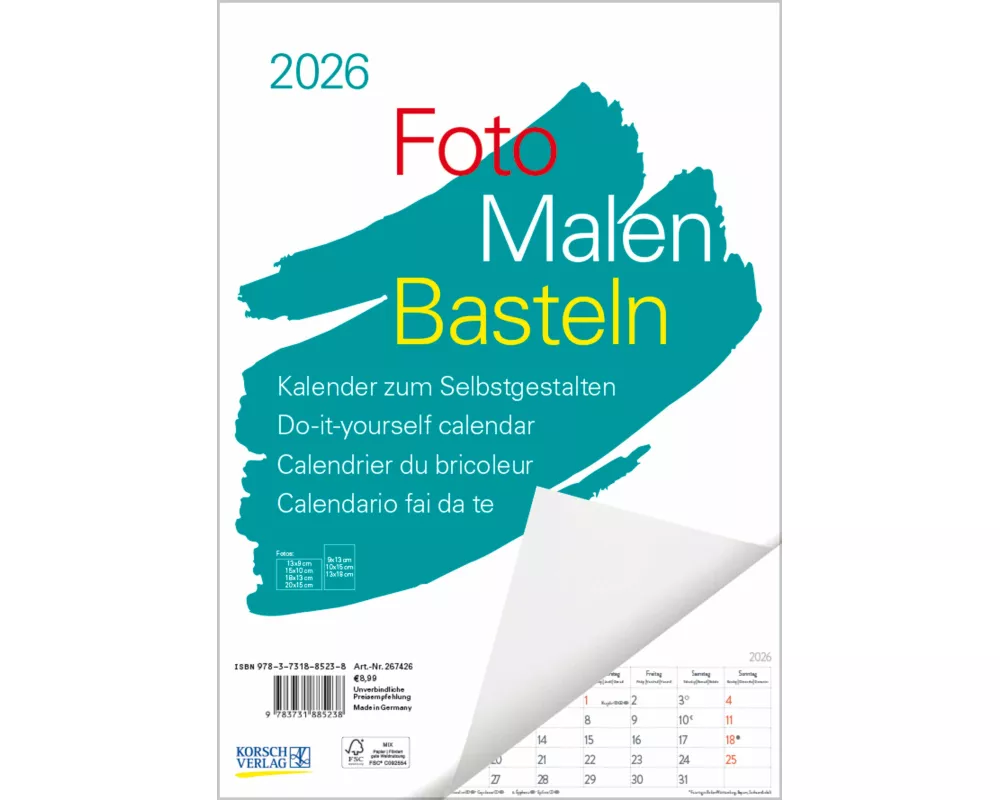 Foto-Malen-Basteln A4 weiß Notice 2026