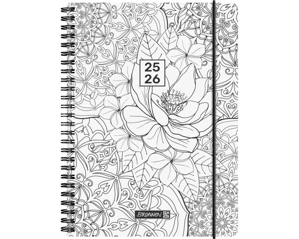BRUNNEN Schülerkalender (2025/2026) "ZENart", 2 Seiten = 1 Woche, A5, 208 Seiten, PP-Umschlag