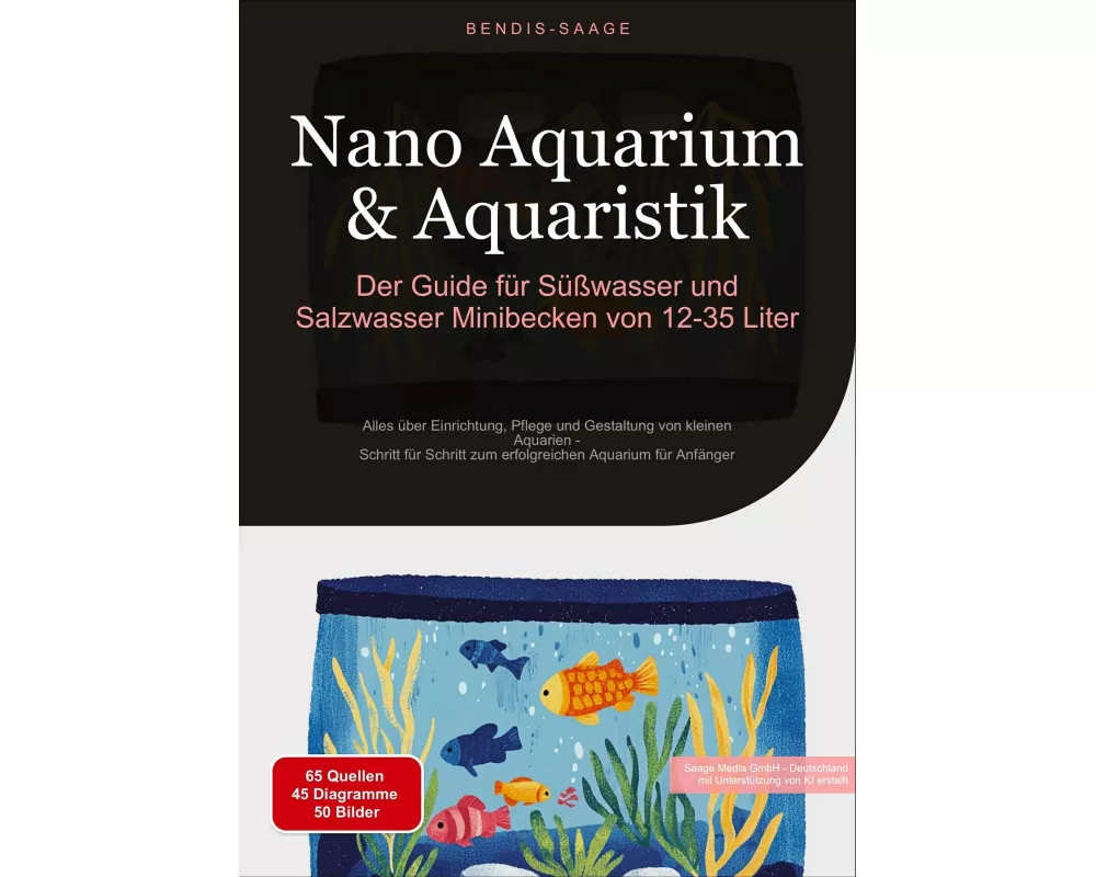 Nano Aquarium & Aquaristik: Der Guide für Süßwasser und Salzwasser Minibecken von 12-35 Liter