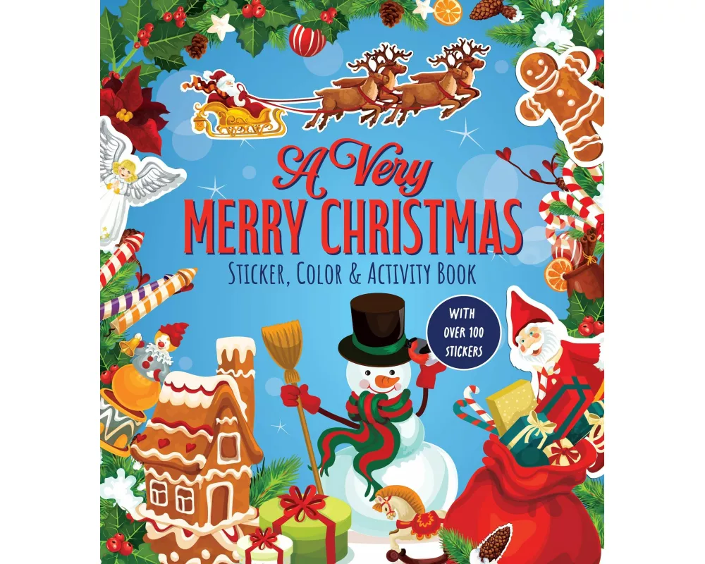 A Very Merry Christmas Sticker, Color & Activity Book