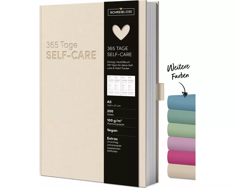 Self-care-Tagebuch Sand