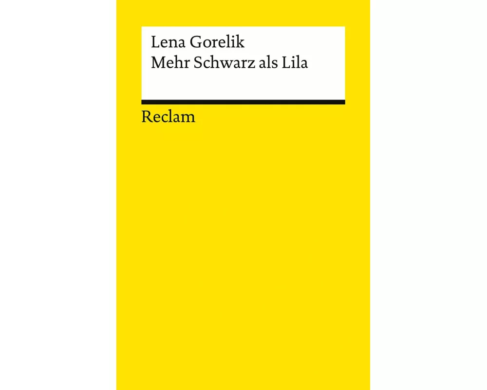 Mehr Schwarz als Lila