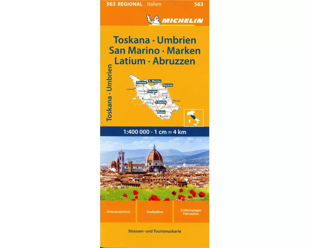 Michelin Toskana, Umbrien, San Marino, Marken, Latium, Abruzzen