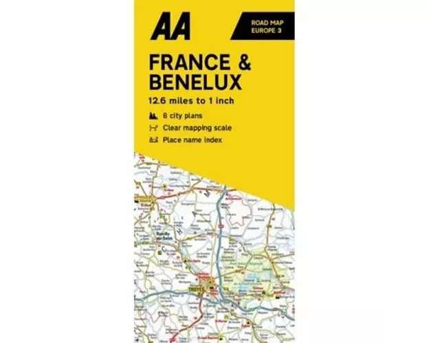AA Road Map France & Benelux