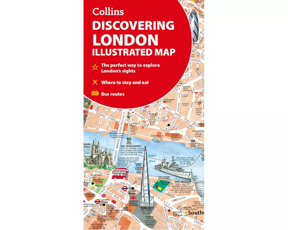 Discovering London Illustrated Map