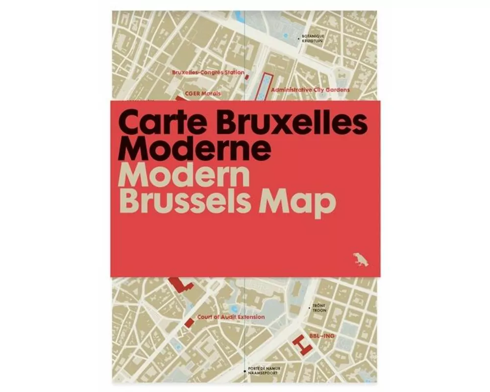 Modern Brussels Map / Carte Bruxelles Moderne