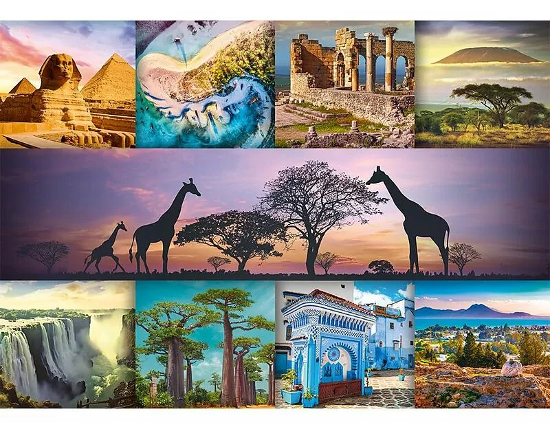 Puzzle 1000 - Collage - Afrika