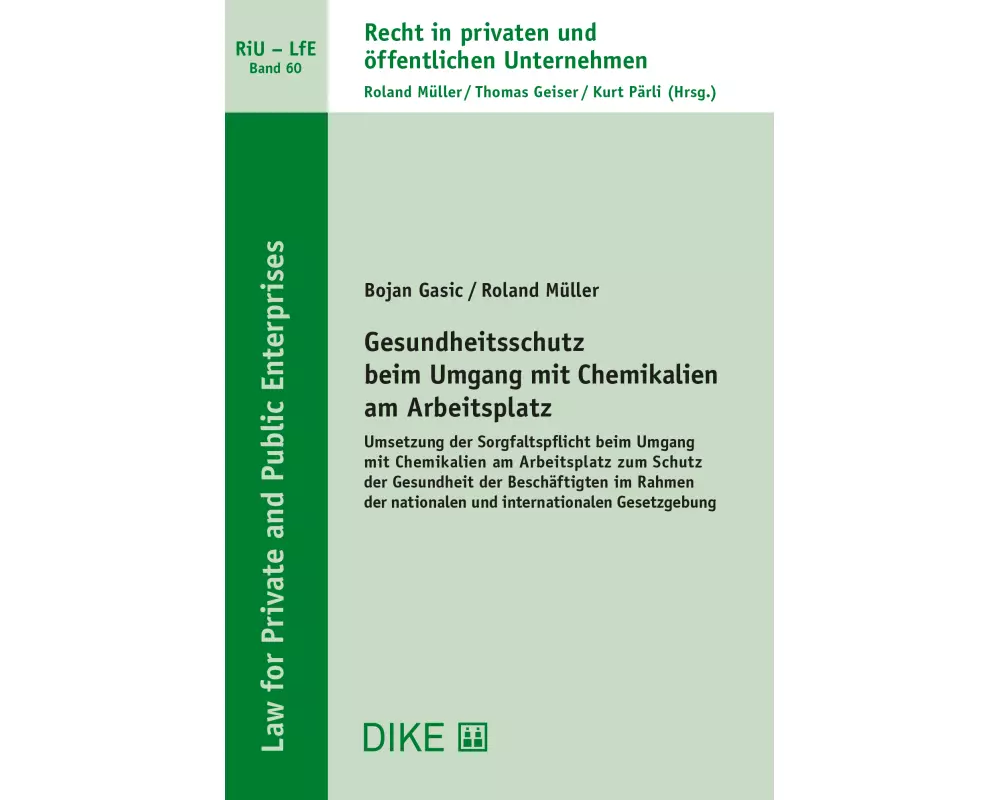 Gesundheitsschutz beim Umgang mit Chemikalien am Arbeitsplatz