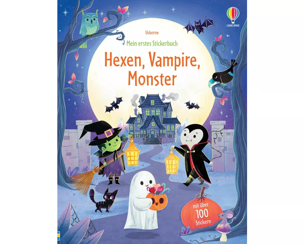Mein erstes Stickerbuch: Hexen, Vampire, Monster