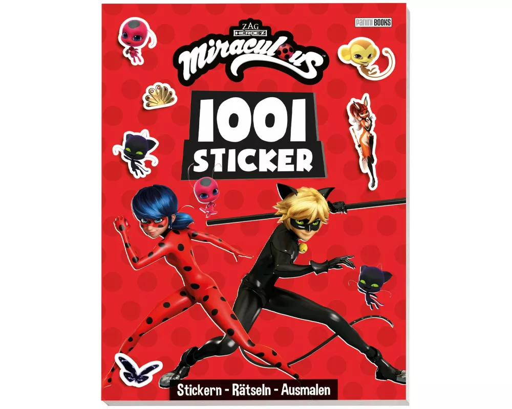 Miraculous: 1001 Sticker: Stickern – Rätseln – Ausmalen
