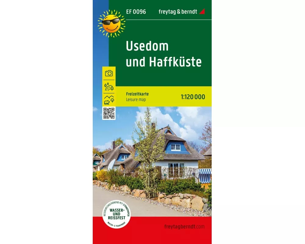 freytag & berndt Freizeitkarte Usedom und Haffküste 1:120.000
