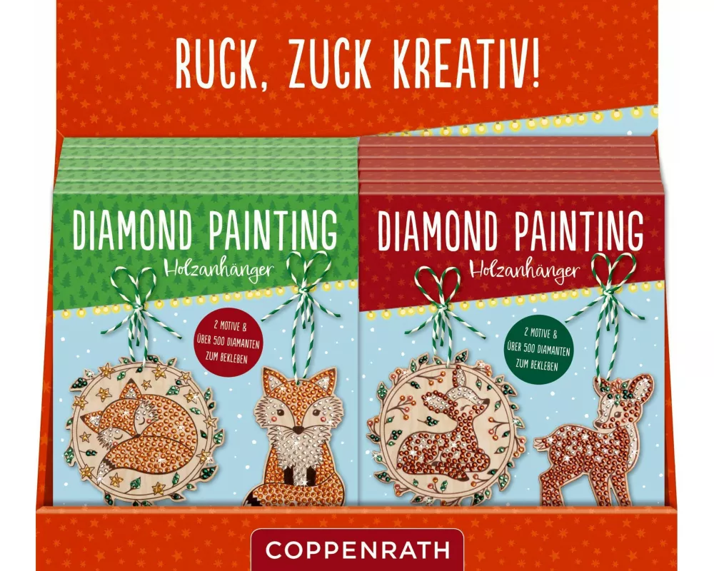 Diamond Painting Holzanhänger: Frohe Weihnachten