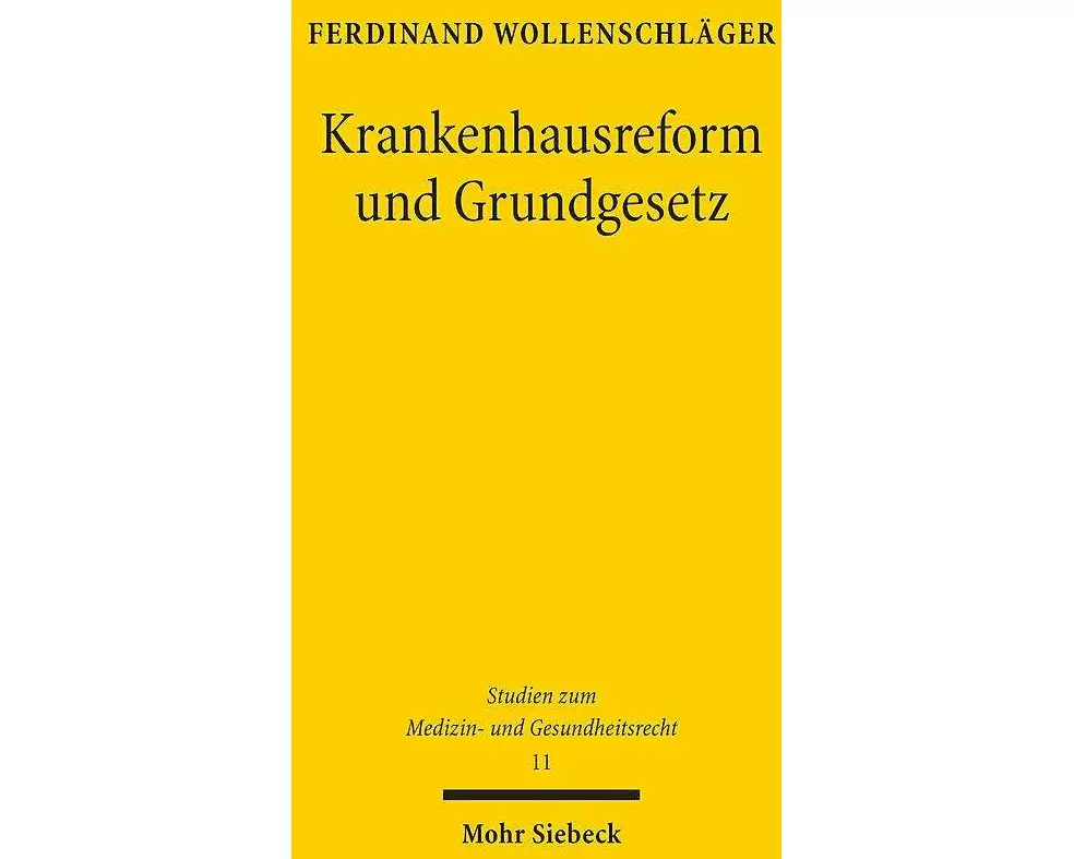 Krankenhausreform und Grundgesetz