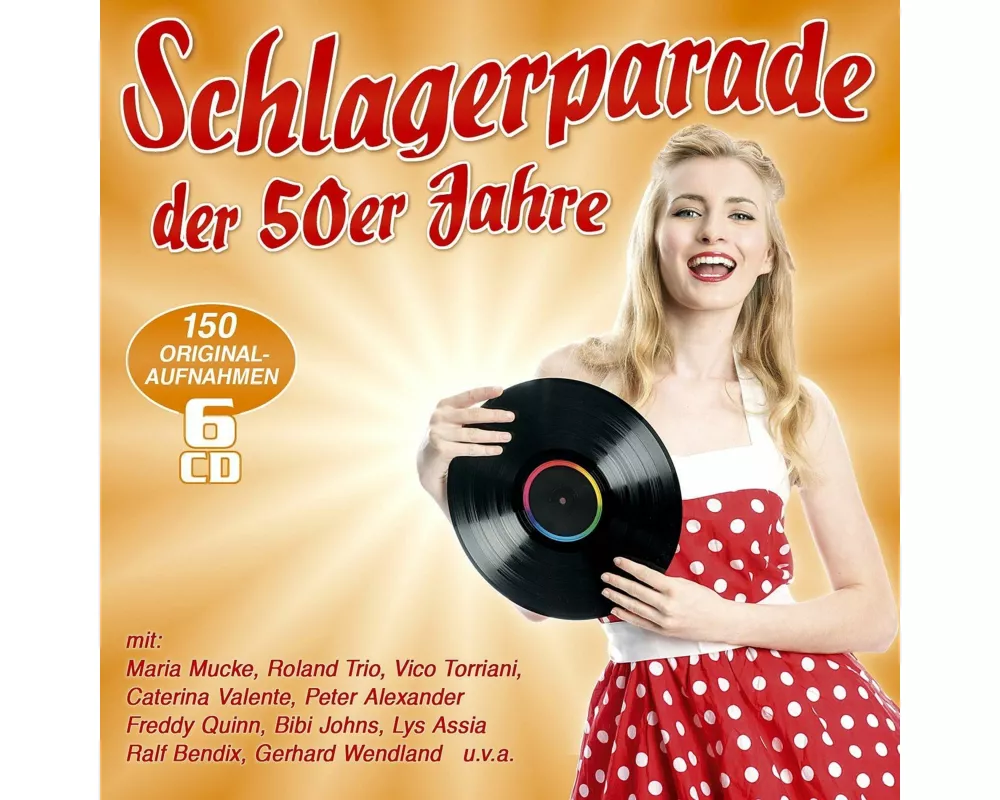 Schlagerparade der 50er Jahre - 150 Originalaufnah