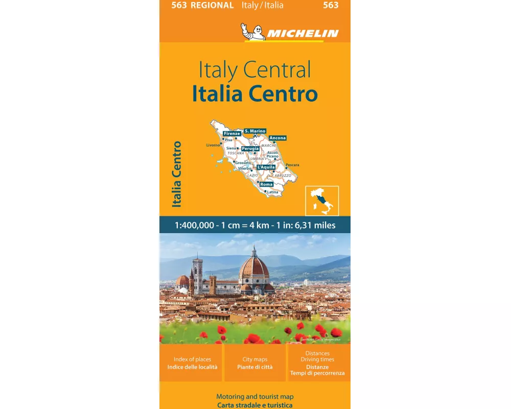 Italy Centre - Michelin Regional Map 563
