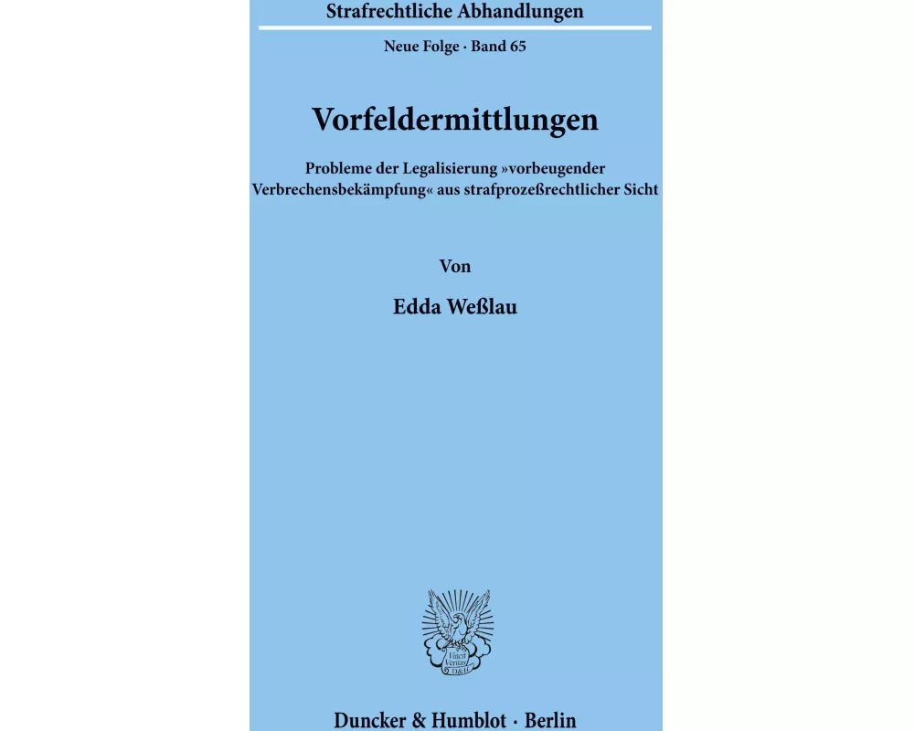 Vorfeldermittlungen