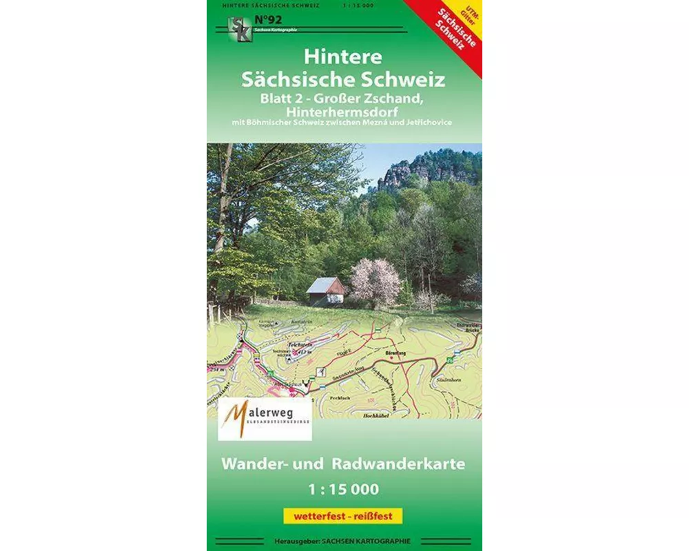 Hintere Sächsische Schweiz 02. 1 : 15 000