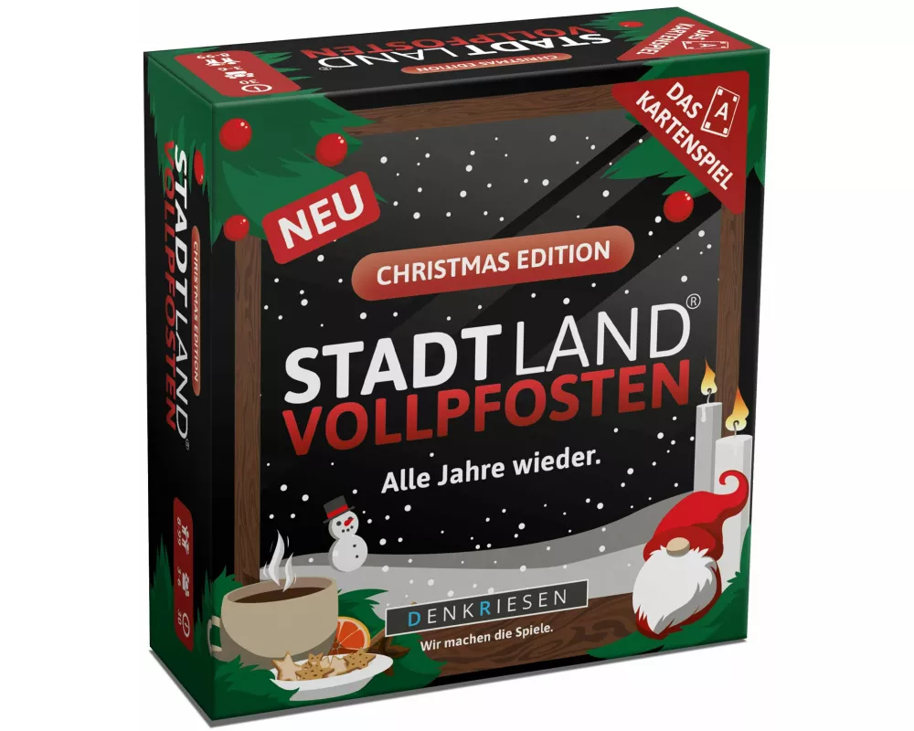 DENKRIESEN - STADT LAND VOLLPFOSTEN - Das Kartenspiel - CHRISTMAS EDITION - "Alle Jahre wieder."