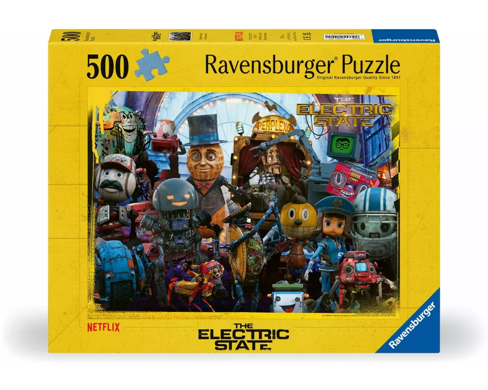 Erwachsenenpuzzle 500 Teile - The Electric State - Drones never! Bots forever!