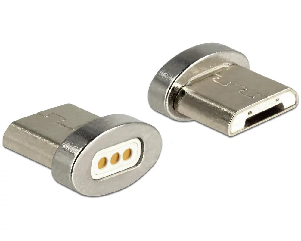 Delock USB-Kabel magnetisch Adapter Stecker ohne Kabel Micro-USB B
