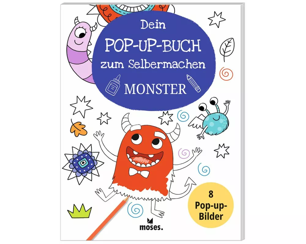 Dein Pop-Up Bastelbuch Monster