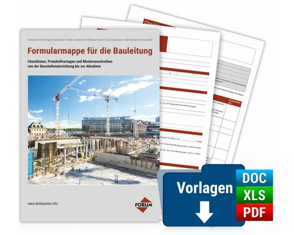Formularmappe für die Bauleitung