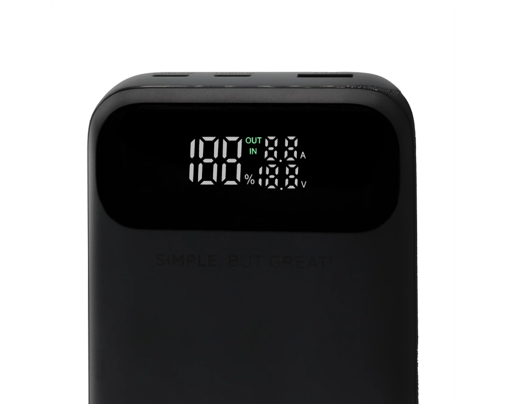 Rabbiter Power MaxCharge 20000 Pro, PowerBank, schwarz 20000 mAh