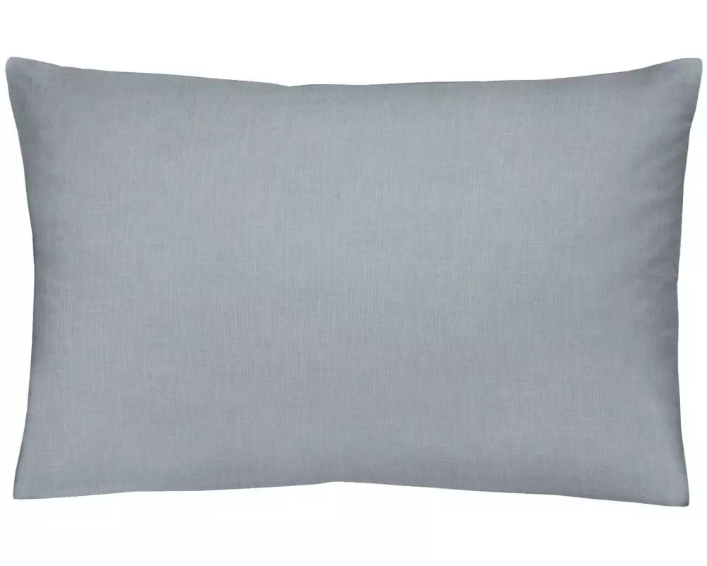 Home Fashion Kopfkissenbezug Halbleinen Hellblau/Stahlblau, 65 x 100 cm