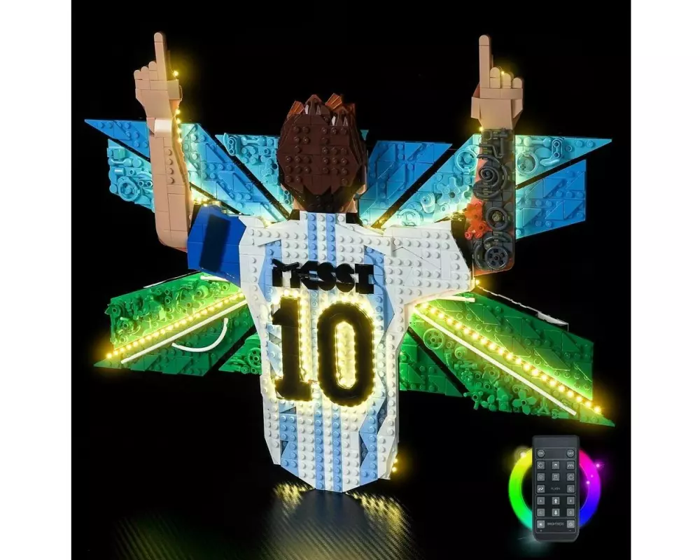 BrickBling Beleuchtungs-Set für LEGO 43018 Lionel Messi Torjubel