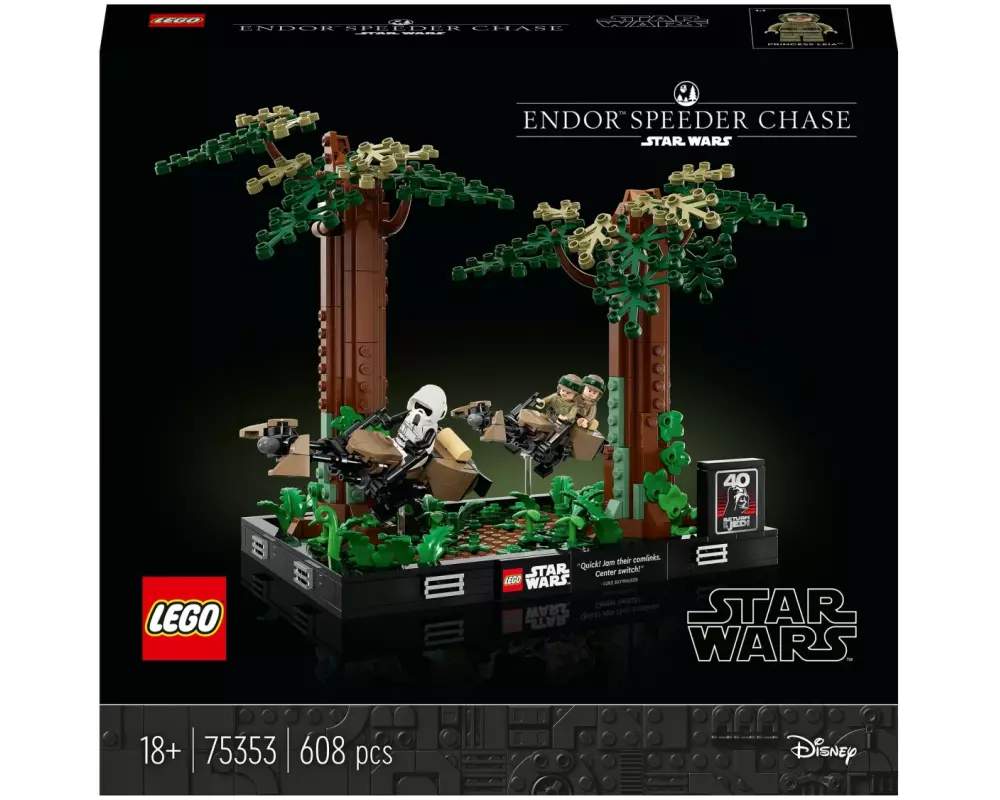LEGO® Star Wars Verfolgungsjagd auf Endor – Diorama 75353