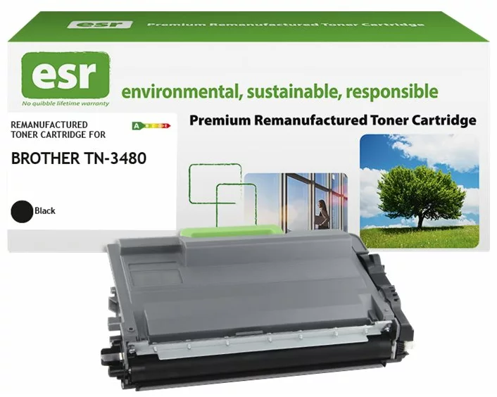 ESR Toner cartridge compatible with Brother TN-3480BK black remanufactured 8.000 pages
