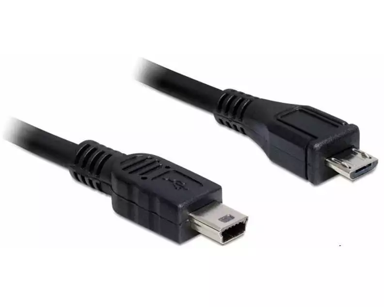Delock USB 2.0-Kabel Micro-USB B - Mini-USB B 1 m
