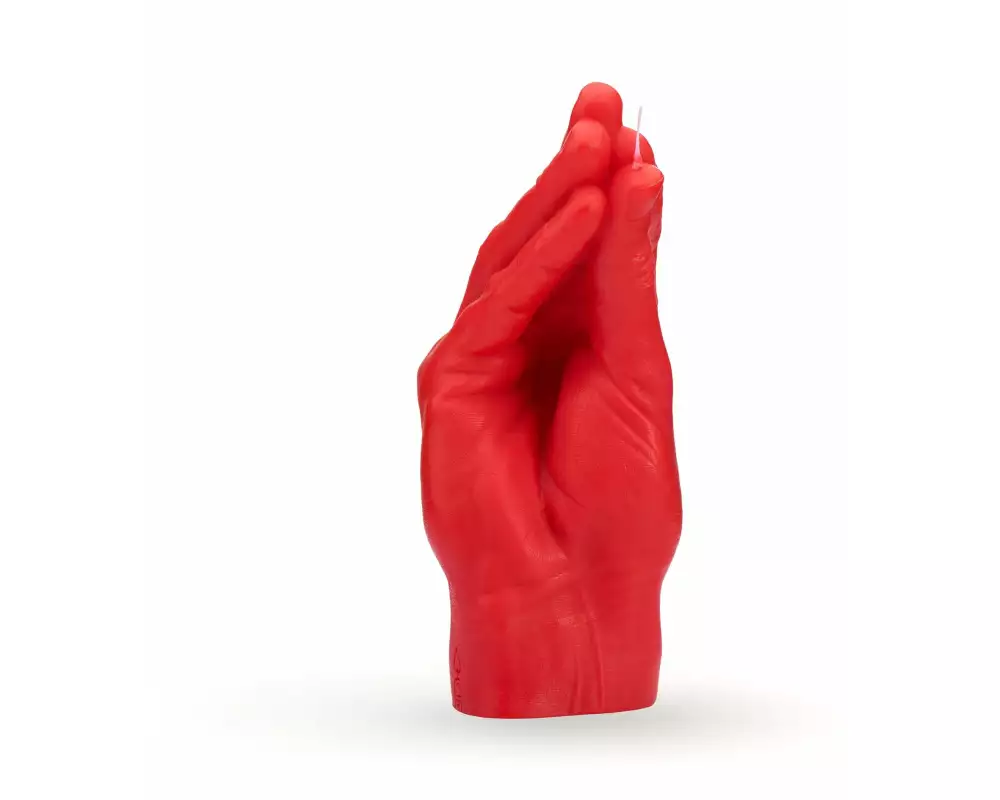 Mandatus Kerze Candle Hand Italian Gesture, Rot