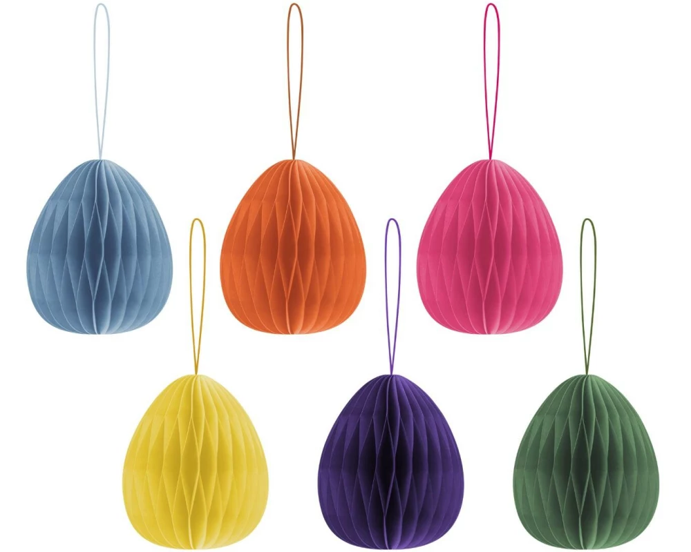 Remember Aufhänger Baumschmuck 6 Stück, Mehrfarbig