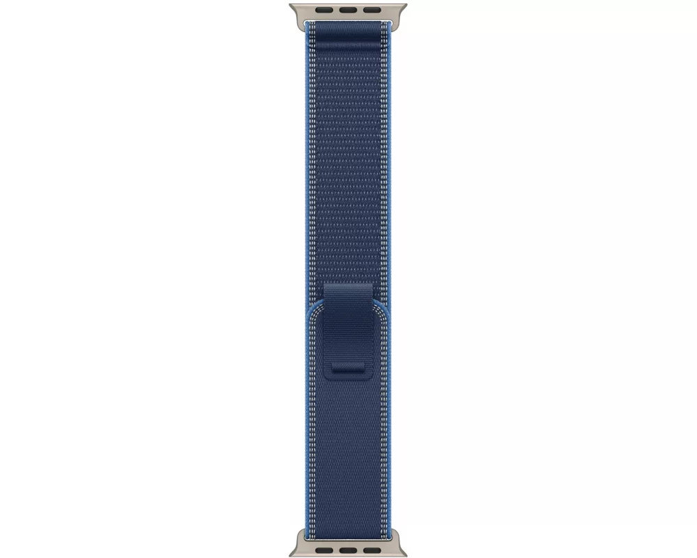 Apple Trail Loop 49 mm Blue/Bright Blue M/L Natural Titanium