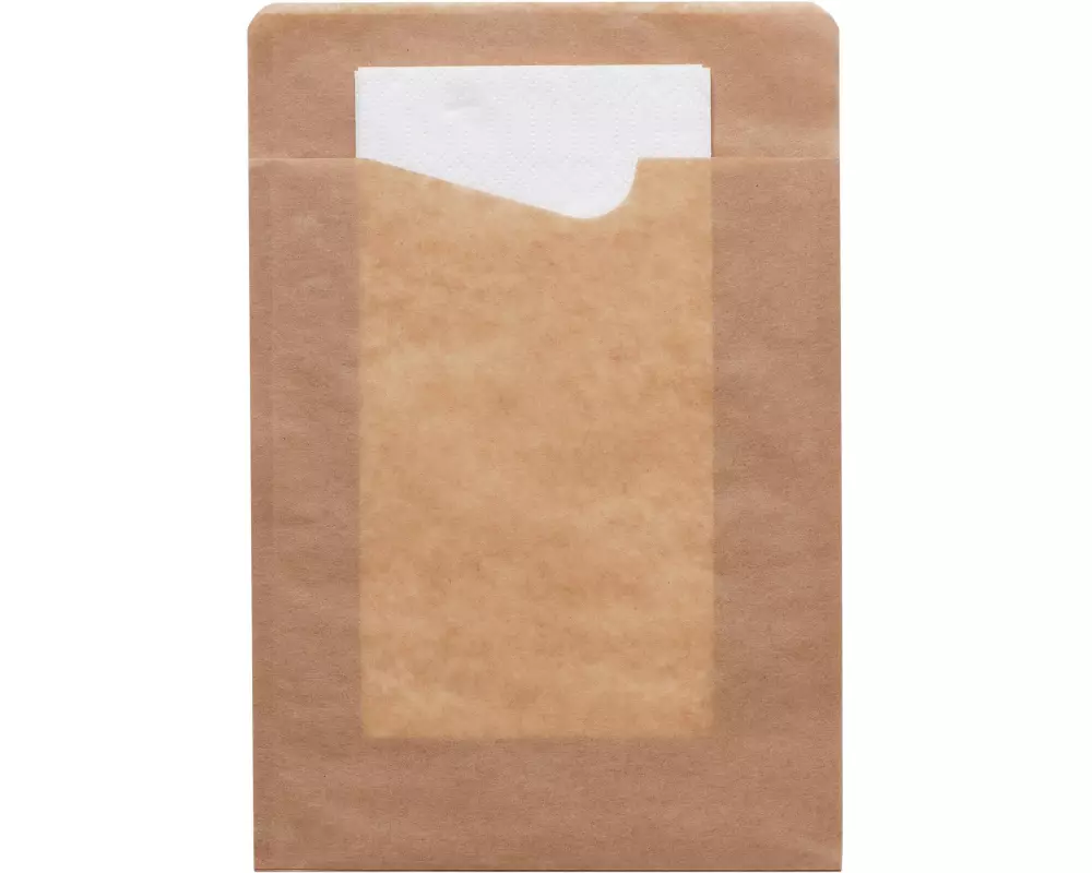 BioPak Snackserviette 14.3 cm x 21 cm, Weiss