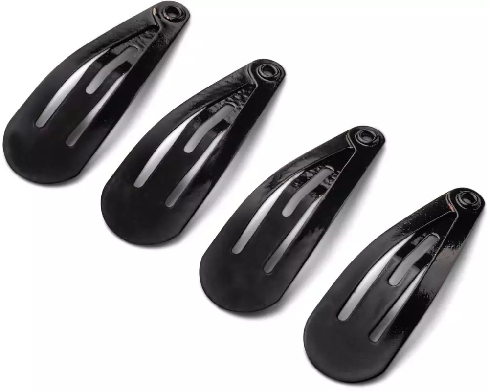 DailyGo Haarspange Click Clack metall 3 cm, schwarz