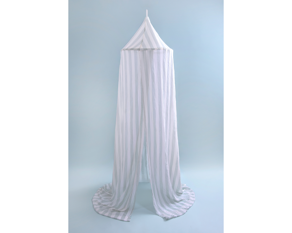 JABADABADO Himmelbett 230cm K154 gestreift, blau